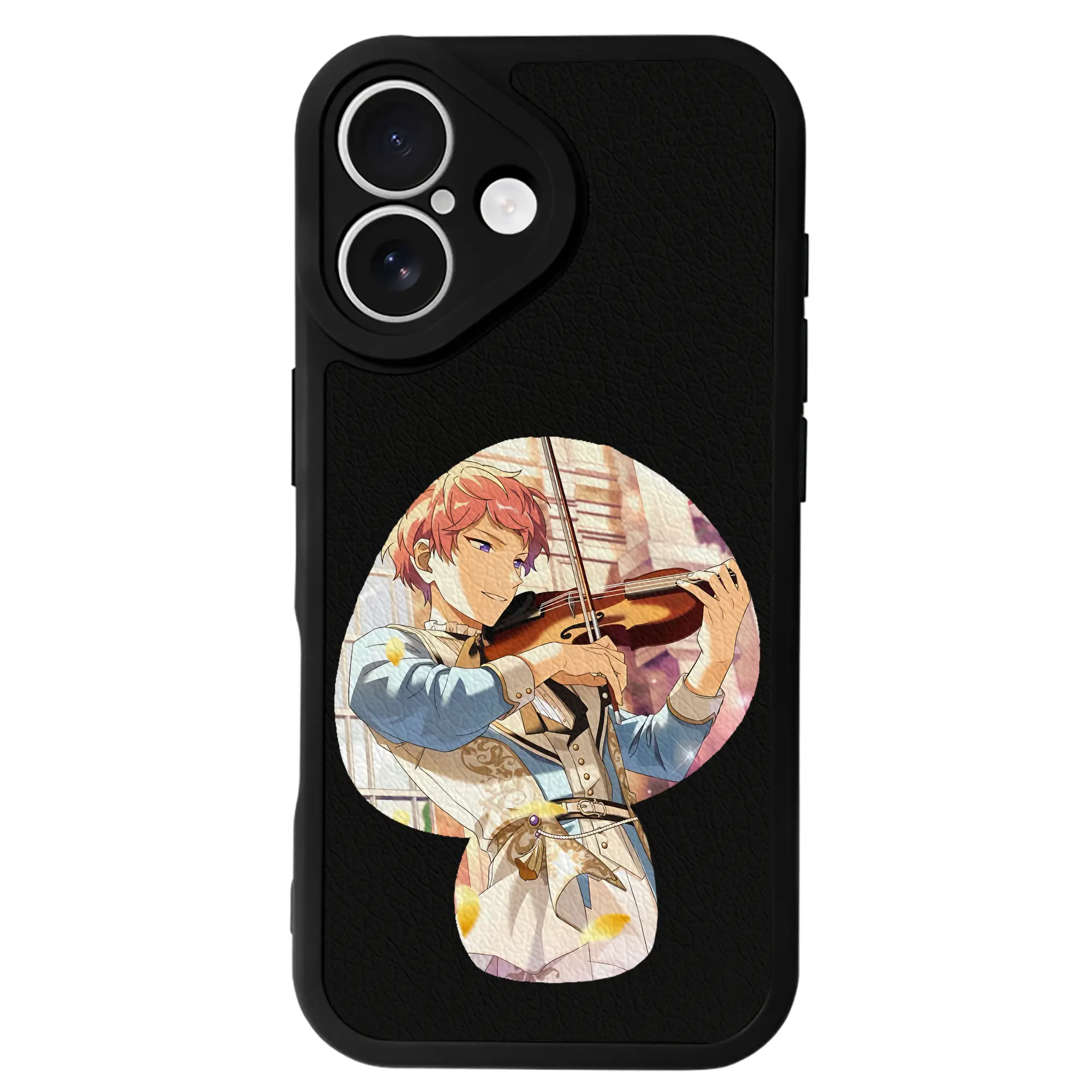 あんさん ぶる グッズ Valkyrie 斎宮宗 - IPhone 16シリーズ対応 ・ シリコンスマホケース ・ レザー調 ・ 高精度フィット ・ 耐衝撃 ・ ワイヤレス充電対応 ・ 精密カット